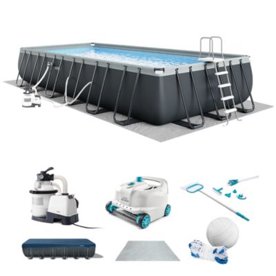 Надувной бассейн Intex 26367EH 24' x 12' x 52" Ultra XTR с роботом-пылесосом