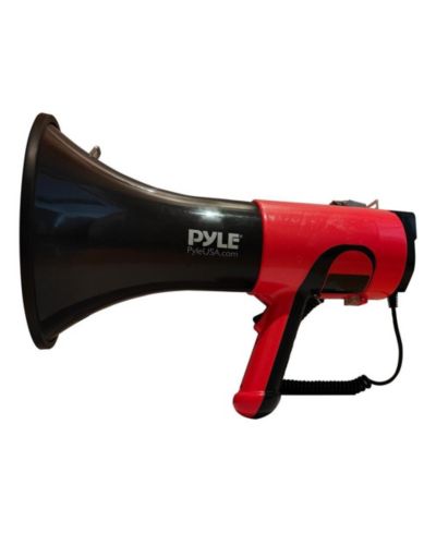 Портативный мегафон Pyle с функцией изменения голоса, Bluetooth и сиреной, 100 Watt