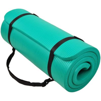Коврик для фитнеса BalanceFrom Fitness GoCloud 1" Extra Thick Green