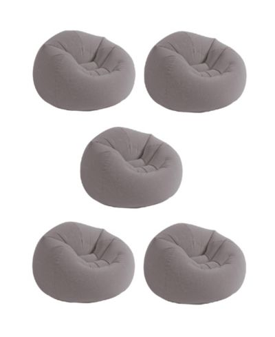 Кресло-мешок Intex Inflatable Contoured Corduroy Gray (5 Pack)