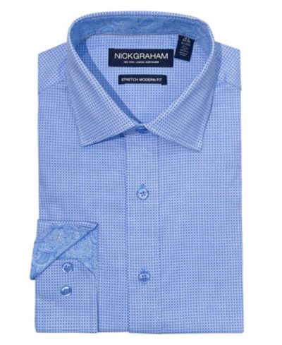 Мужская рубашка Nick Graham Modern Fit Zig Zag