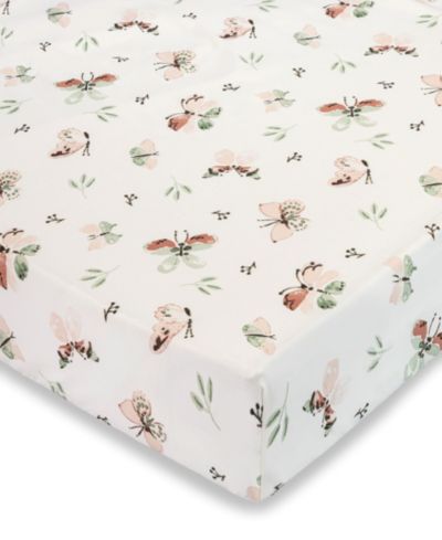 Crane Baby Натяжная простыня для детской кроватки Parker Butterfly