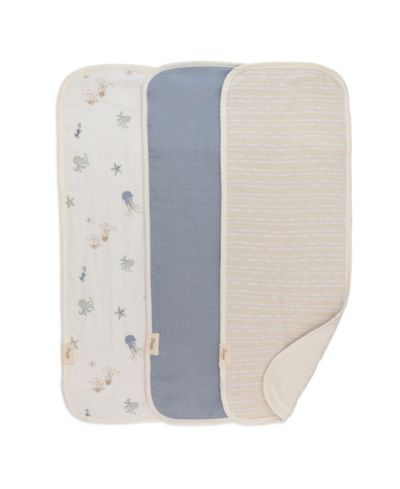 Набор из 3-х пеленок Crane Baby Infants Cove Ocean Baby Burp Cloth