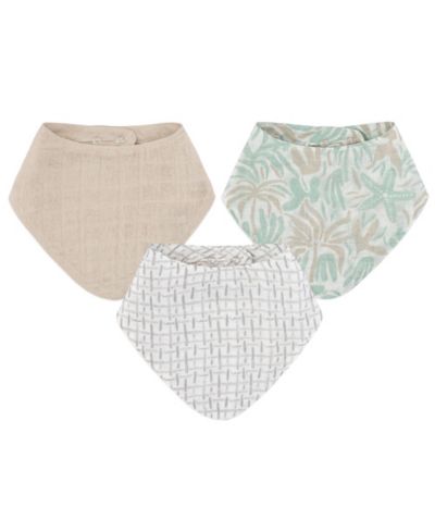 Crane Baby комплект муслиновых нагрудников для младенцев, 3-Pc. Set