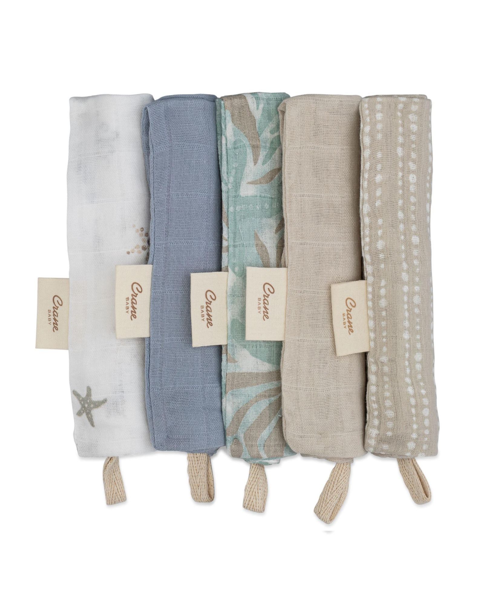 Набор пеленок Crane Baby Cove Sea Life, 5-piece set
