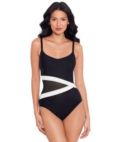 Женский слитный купальник Miraclesuit Spectra Lyra Underwired Mesh One-Piece