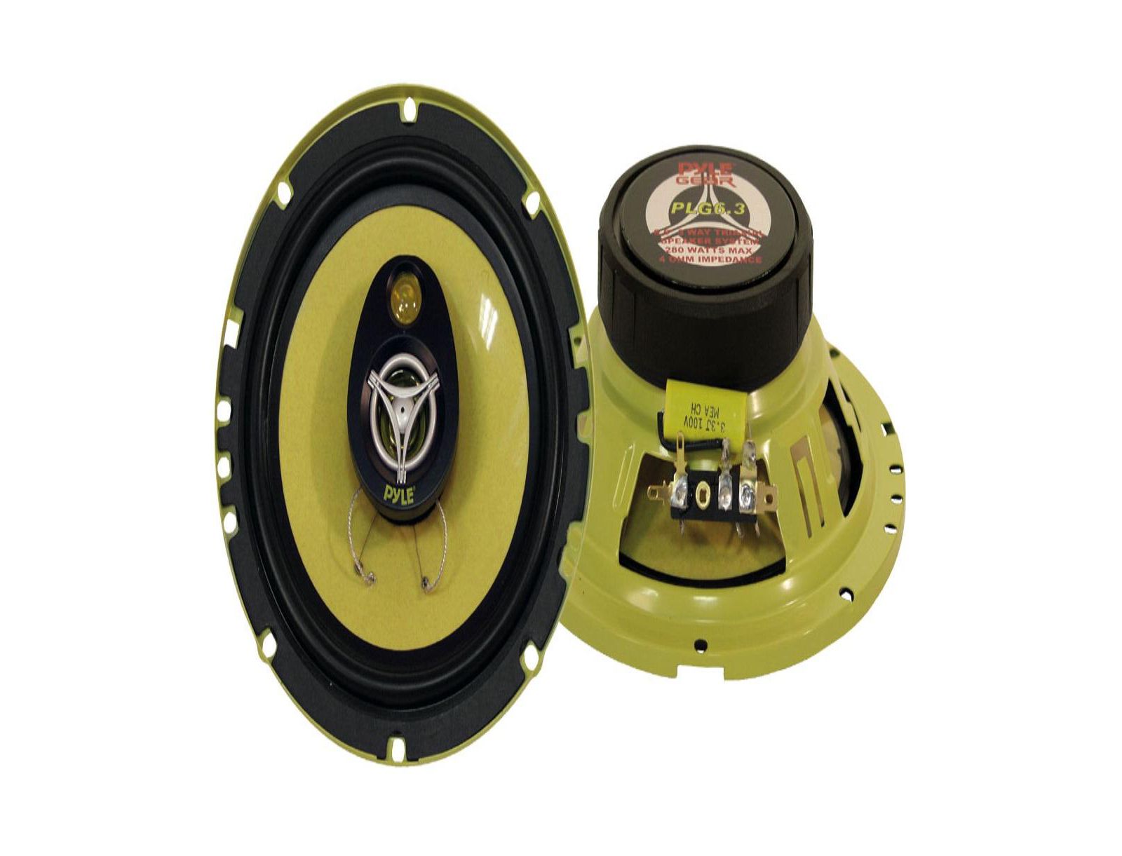 Автомобильные динамики Pyle 6.5" трехполосные, 280 Watt
