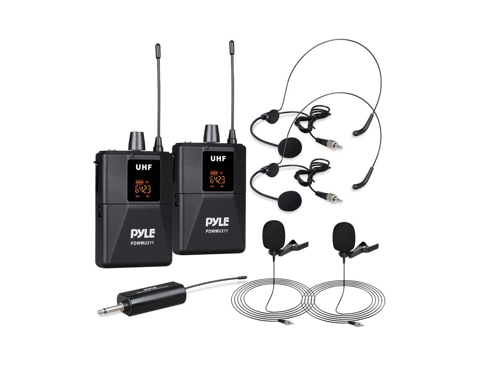 Pyle PDWMU211 Dual Wireless Microphone Kit