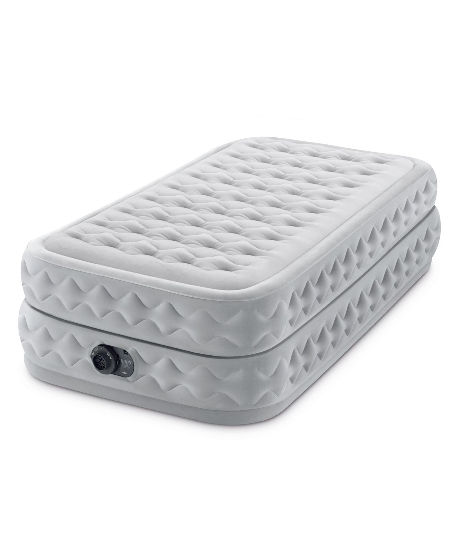 Intex Supreme Air Flow Airbed, Raised Air Mattress with Internal Air Pump, Twin
