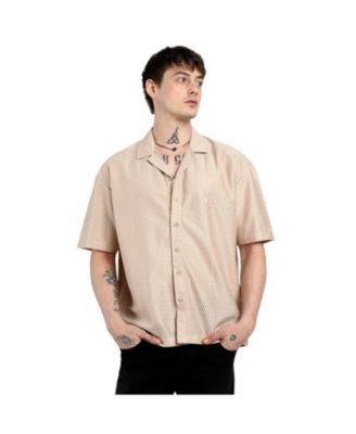 Campus Sutra Men's Splash Plaid Oversized Shirt