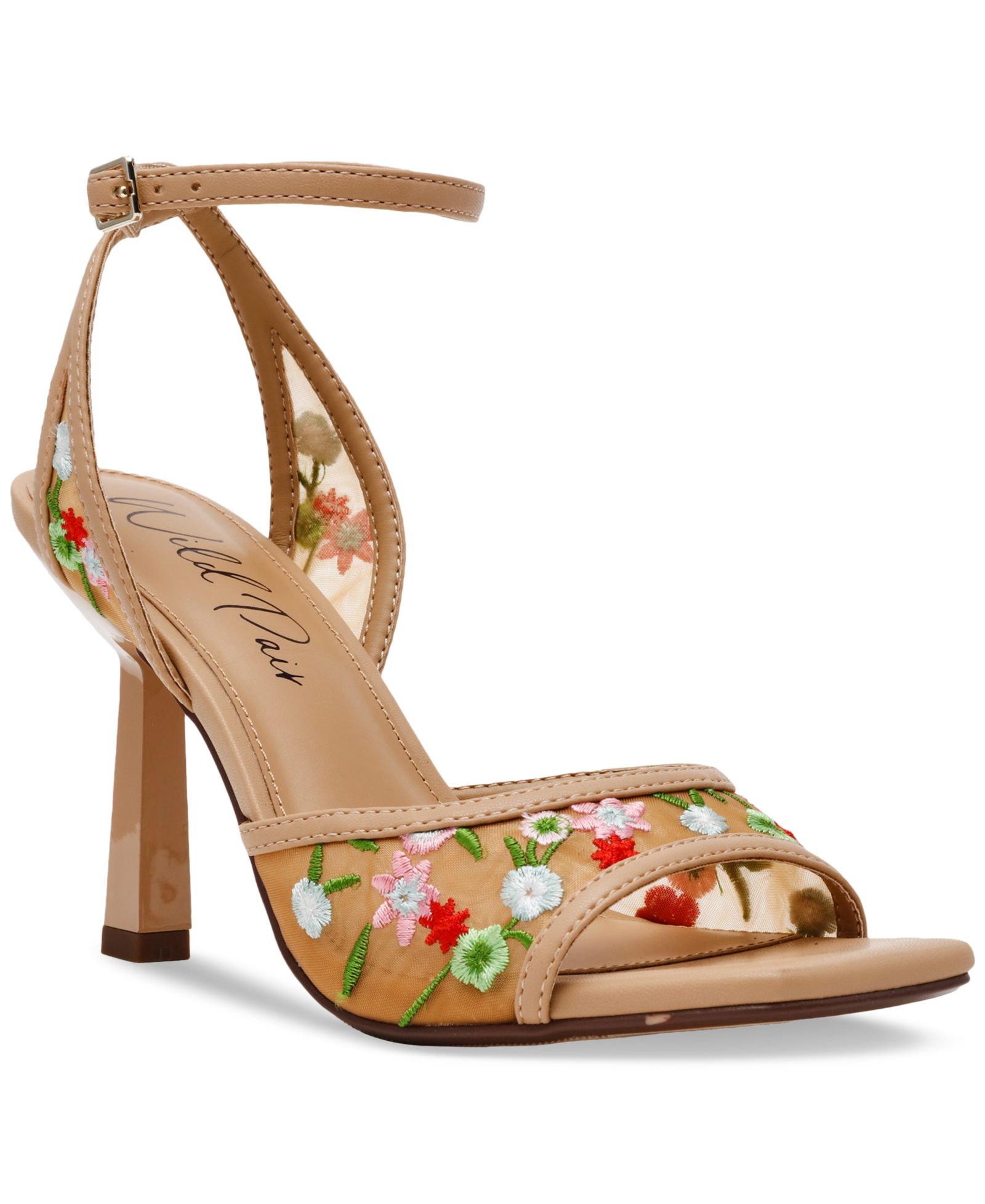 Wild Pair Erynn Dress Embroidered High Heel Sandals, Exclusively at Macy's