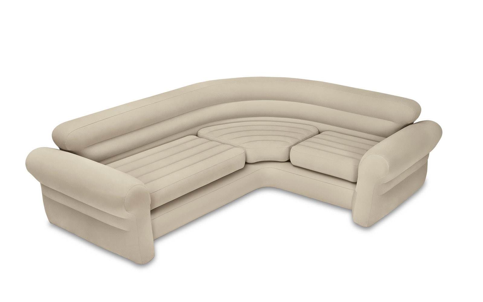 Intex Inflatable Corner Living Room Neutral Sectional Sofa | 68575EP