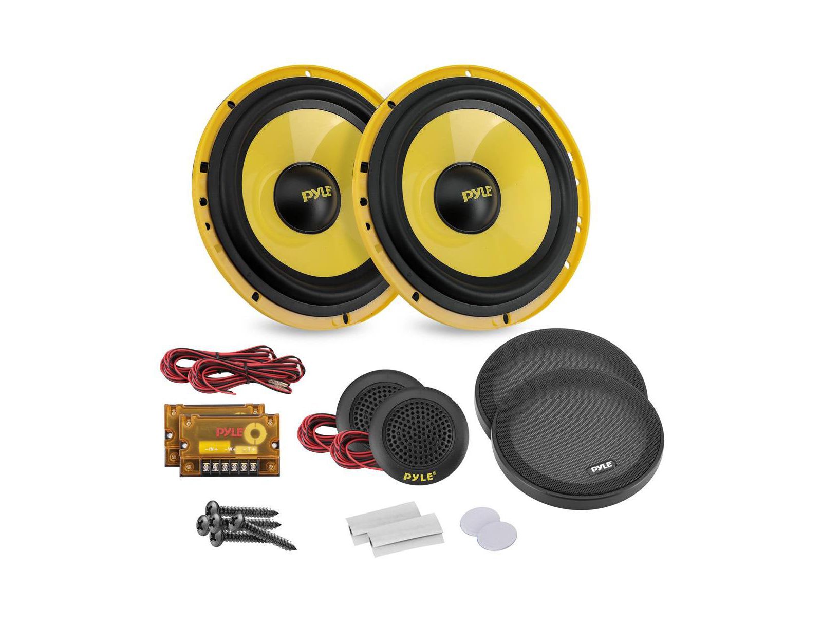 Pyle 6.5" Component Car Speaker Kit, 400 Watt, 2-Way System