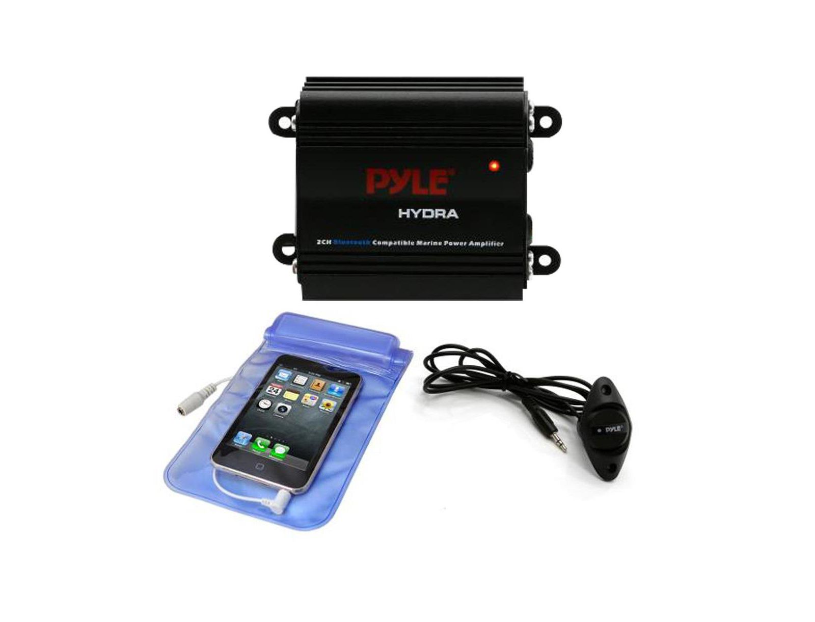Pyle беспроводной морской усилитель 2-Ch. Bluetooth, водонепроницаемый, 300 Watt