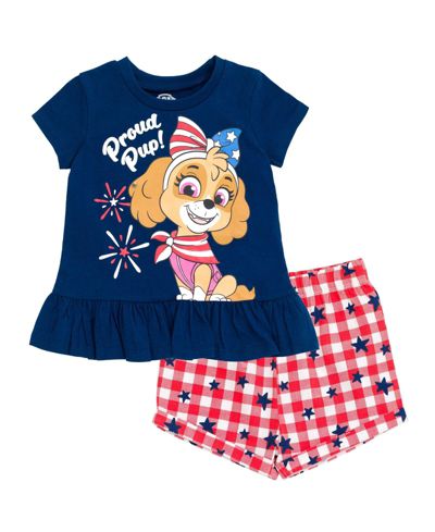 Комплект из футболки и шорт Paw Patrol для девочек Skye July 4th Peplum
