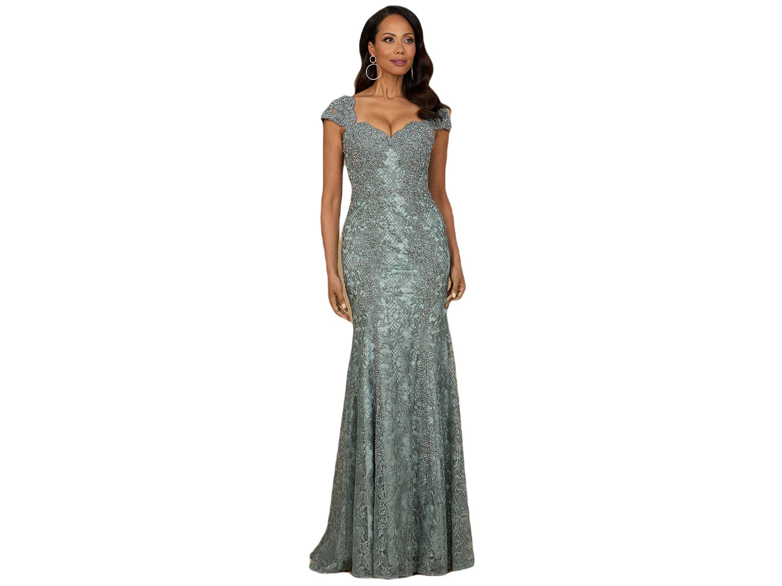 Lara Женский Fitted Lace Mermaid Gown
