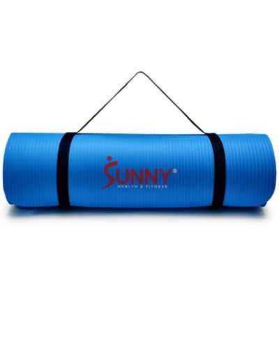 Sunny Health & Fitness коврик для йоги и упражнений Premium 1/2-Inch Extra Thick Non-Slip – Blue – 74 x 24 Inches