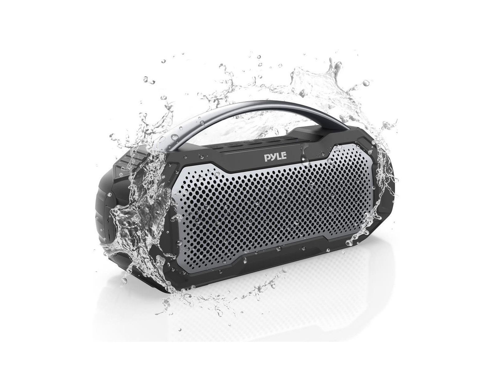 Pyle Waterproof Wireless Bluetooth Speaker with Microphone