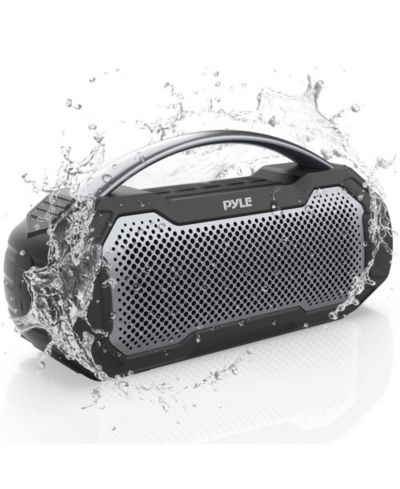 Pyle Waterproof Wireless Bluetooth Speaker with Microphone