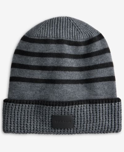 Cole Haan Мужская шапка с манжетами Heritage Stripe