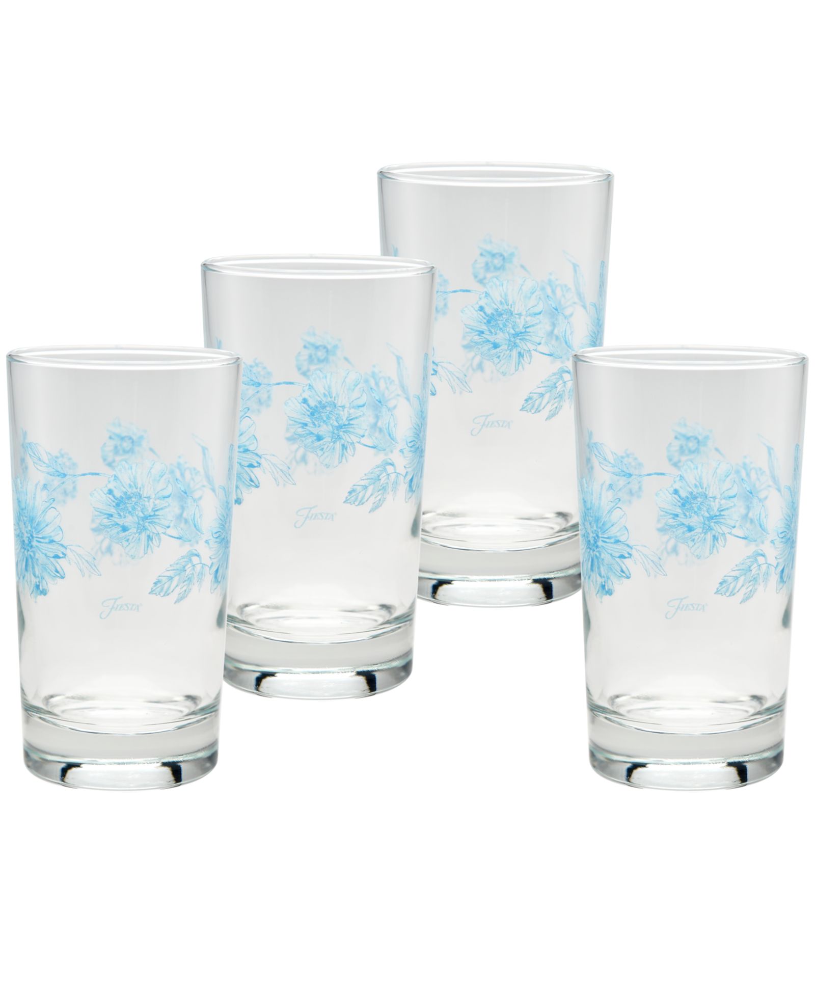 Набор из 4 стаканов для сока Fiesta Botanical Floral