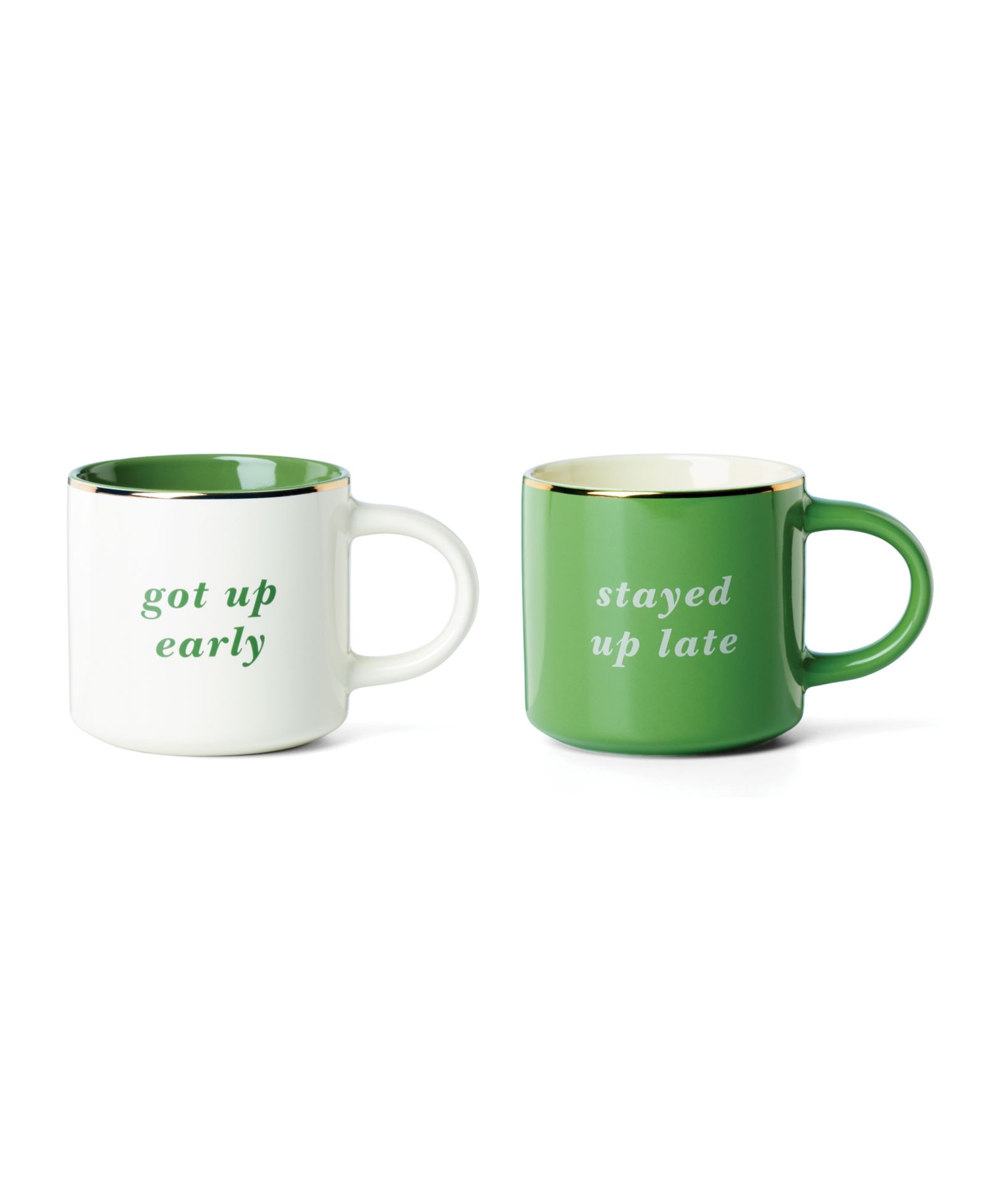 kate spade new york Кружки Got Up Early Stayed Up Late, набор из 2 шт.