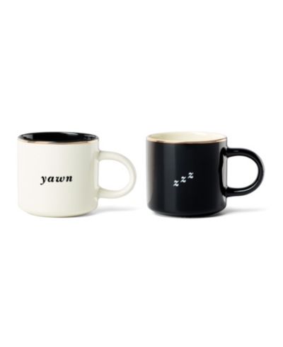 Набор кружек kate spade new york Yawn Zzz, 2 штуки