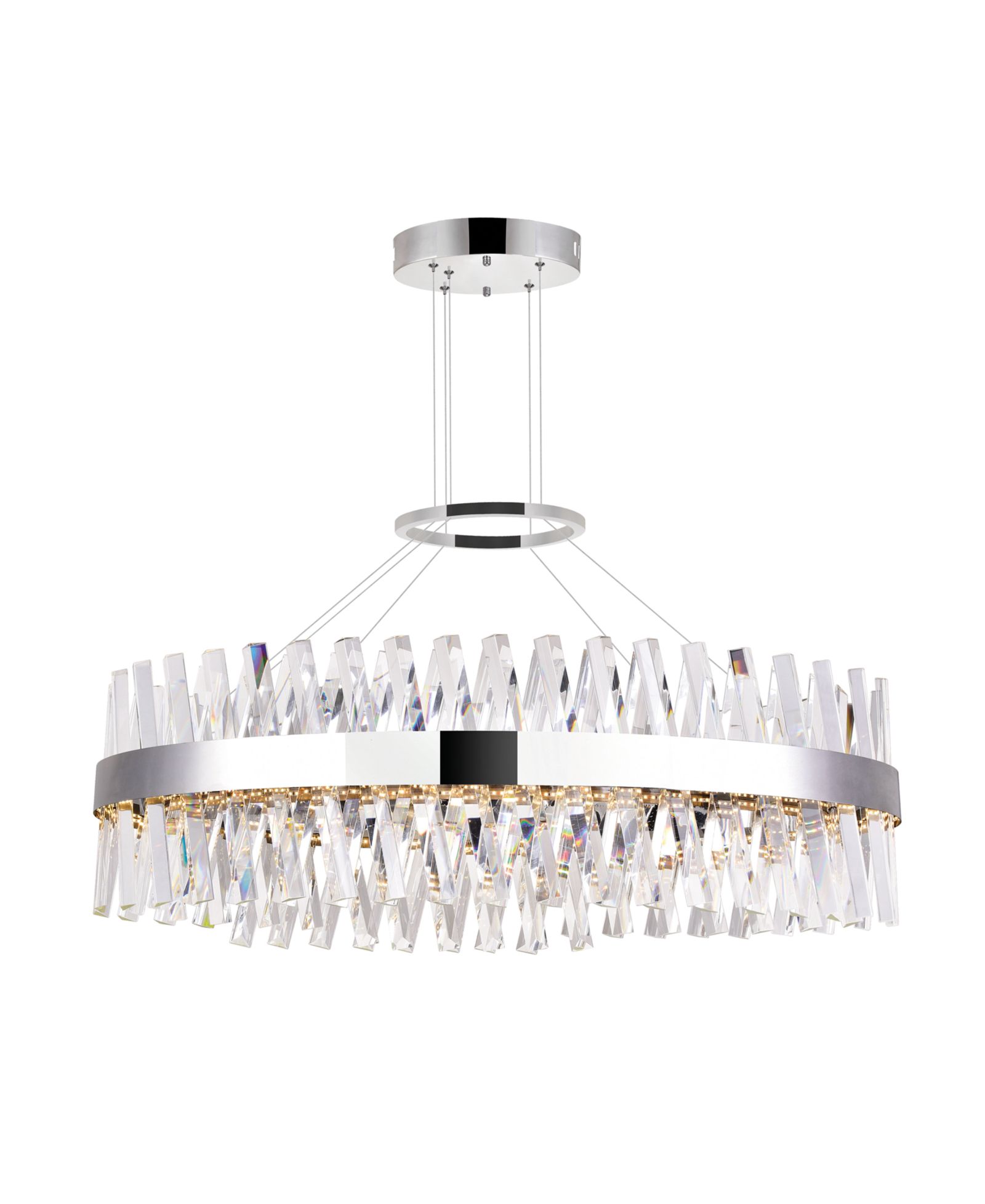 CWI Lighting 14" Metal Glace LED Chandelier