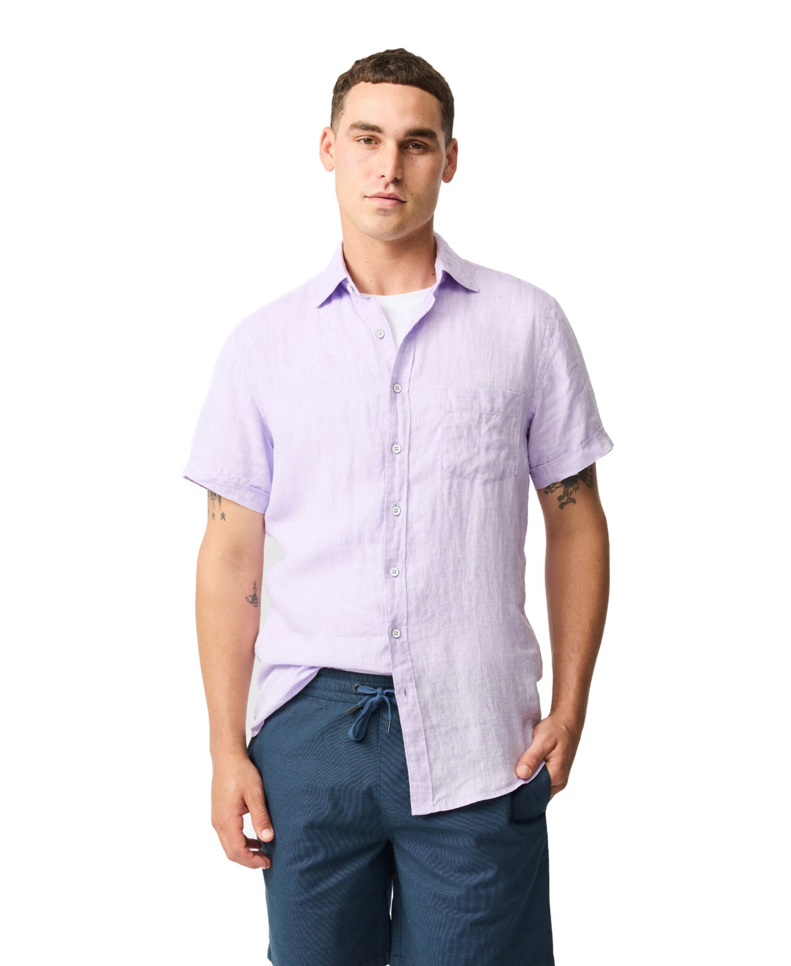 Мужская льняная рубашка Rodd & Gunn Palm Beach Slim Fit