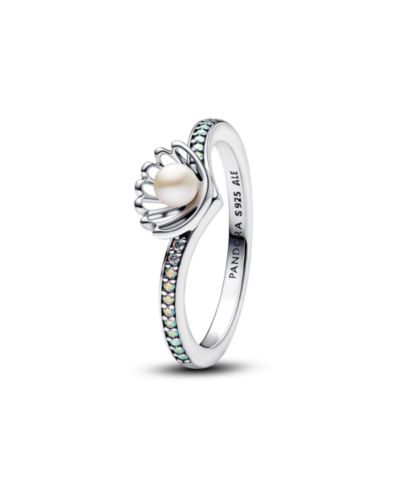 Кольцо Pandora Disney Princess Ariel Shell из культивированного жемчуга