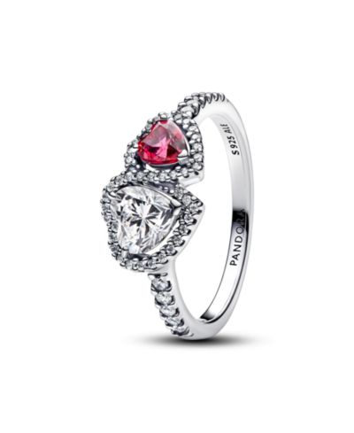 Pandora Sterling Silver Halo Hearts Ring