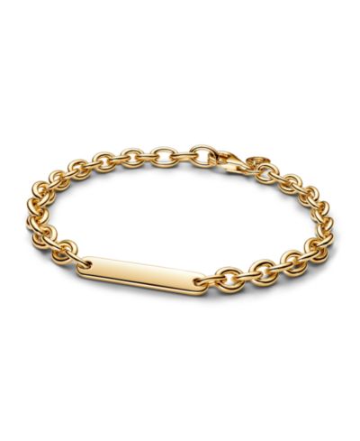 Pandora 14K Gold Plated Engravable Bar Link Bracelet