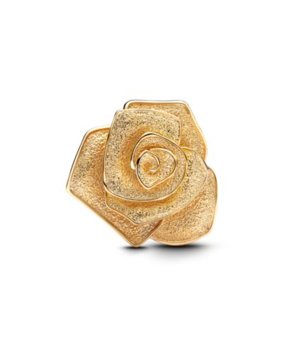 Шармы Pandora 14K Gold Plated Rose Bloom Oversized