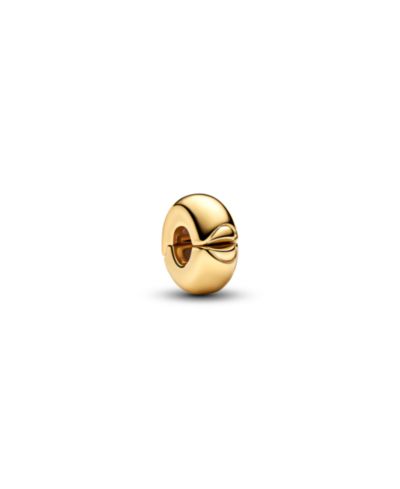 Pandora 14K Gold Plated Round Clip Charms