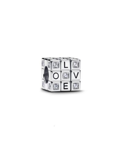 Pandora Sterling Silver Moveable Toy Cube Charms