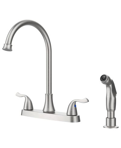Кухонный смеситель Slickblue Versatile Two-Handle с выдвижным боковым распылителем