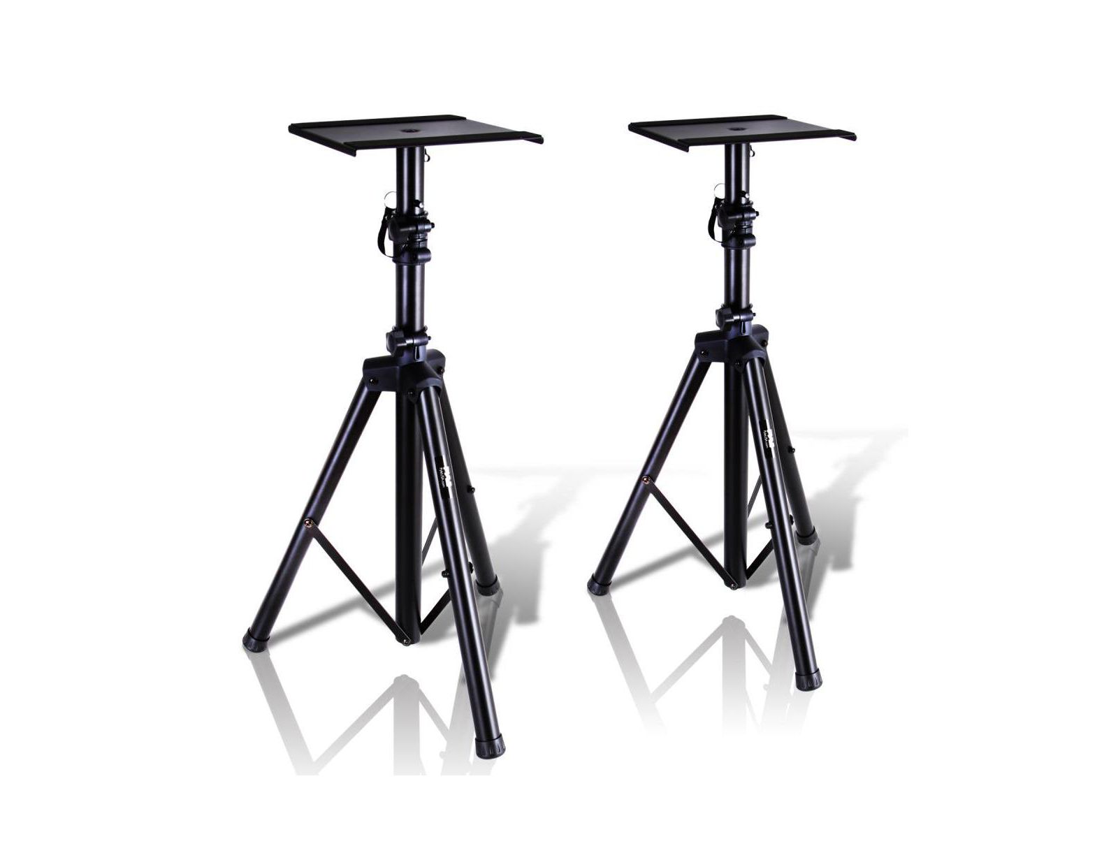 Pyle Dual Studio Monitor Speaker Stand Mounts, Universal Device Stands, Pair