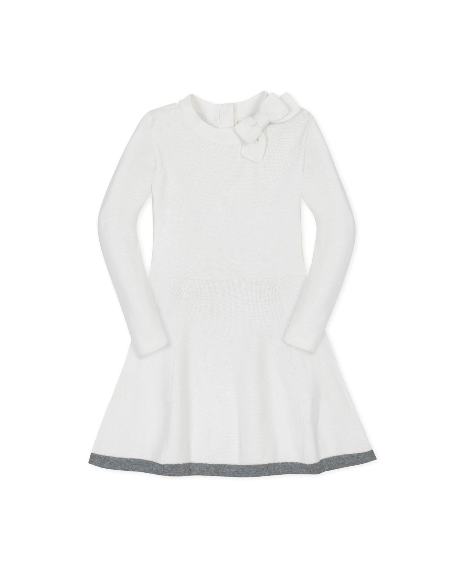 Детское платье Hope & Henry Organic Long Sleeve Mock Neck с бантом