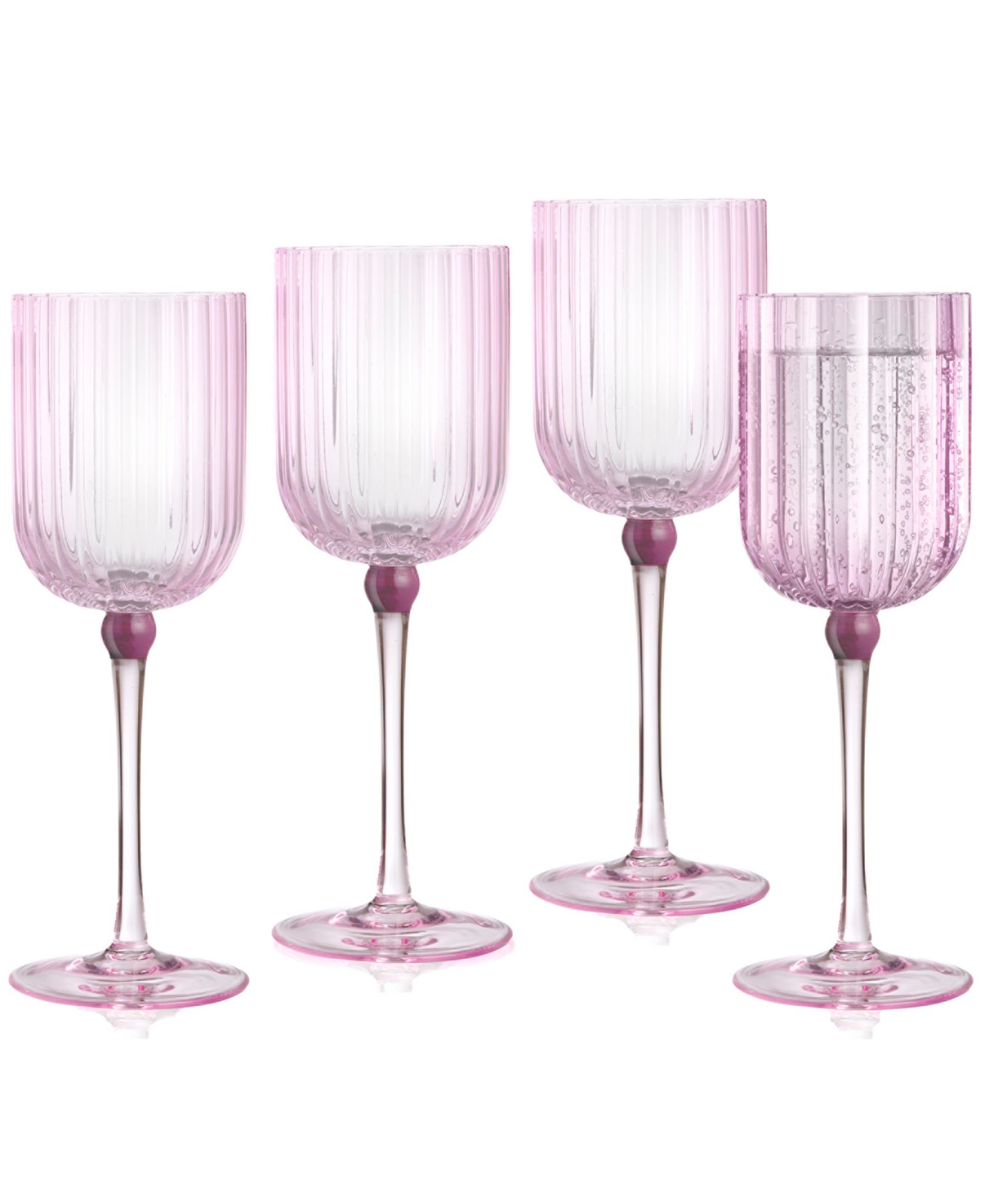 Набор из 4 винных бокалов Qualia Glass Cranberry All Purpose