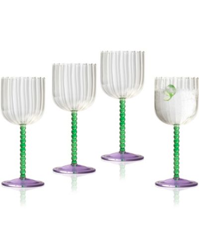 Бокалы Qualia Glass Mardi Gras All Purpose Wine, комплект из 4 шт.