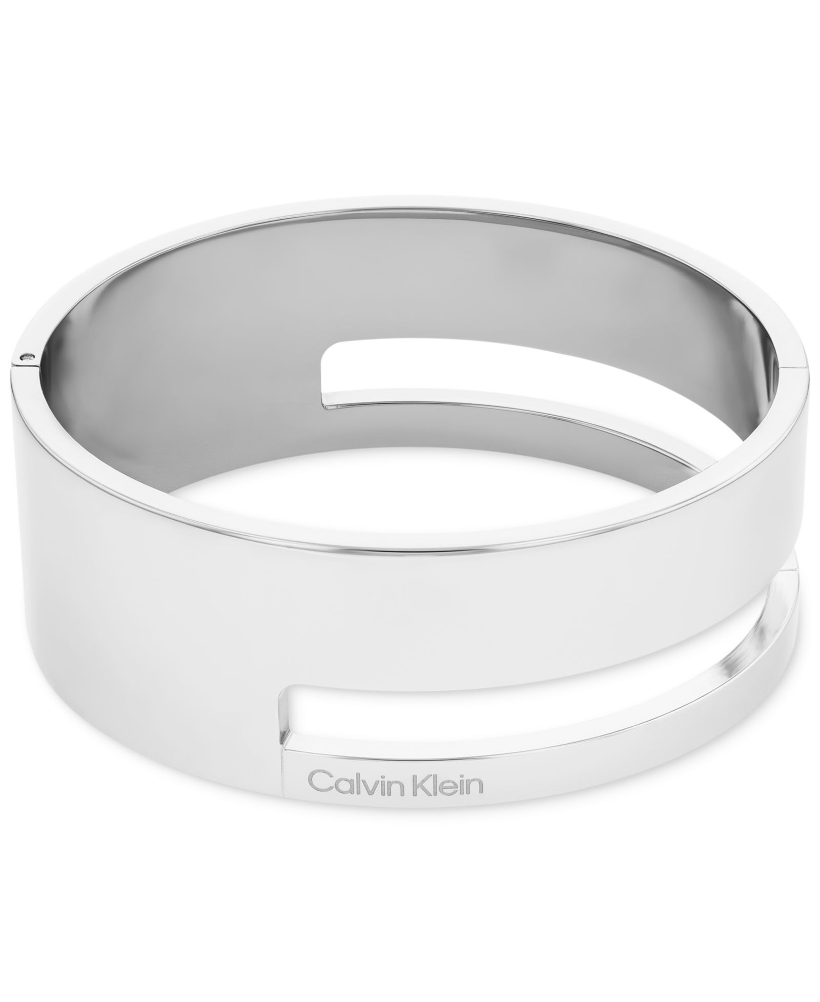 Calvin Klein Two-Tone Stainless Steel Geometric Bangle Bracelet