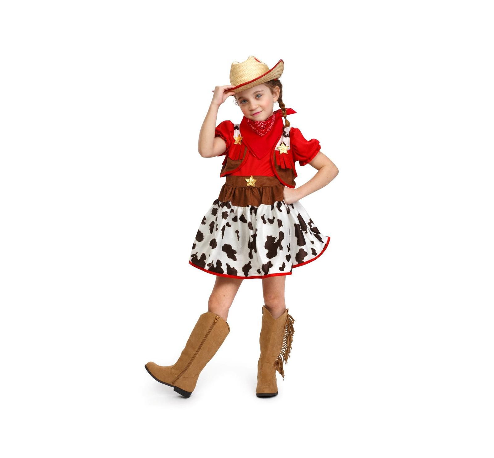 Костюм Dress Up America для детей: юбка, жилет и бандана ковбойши