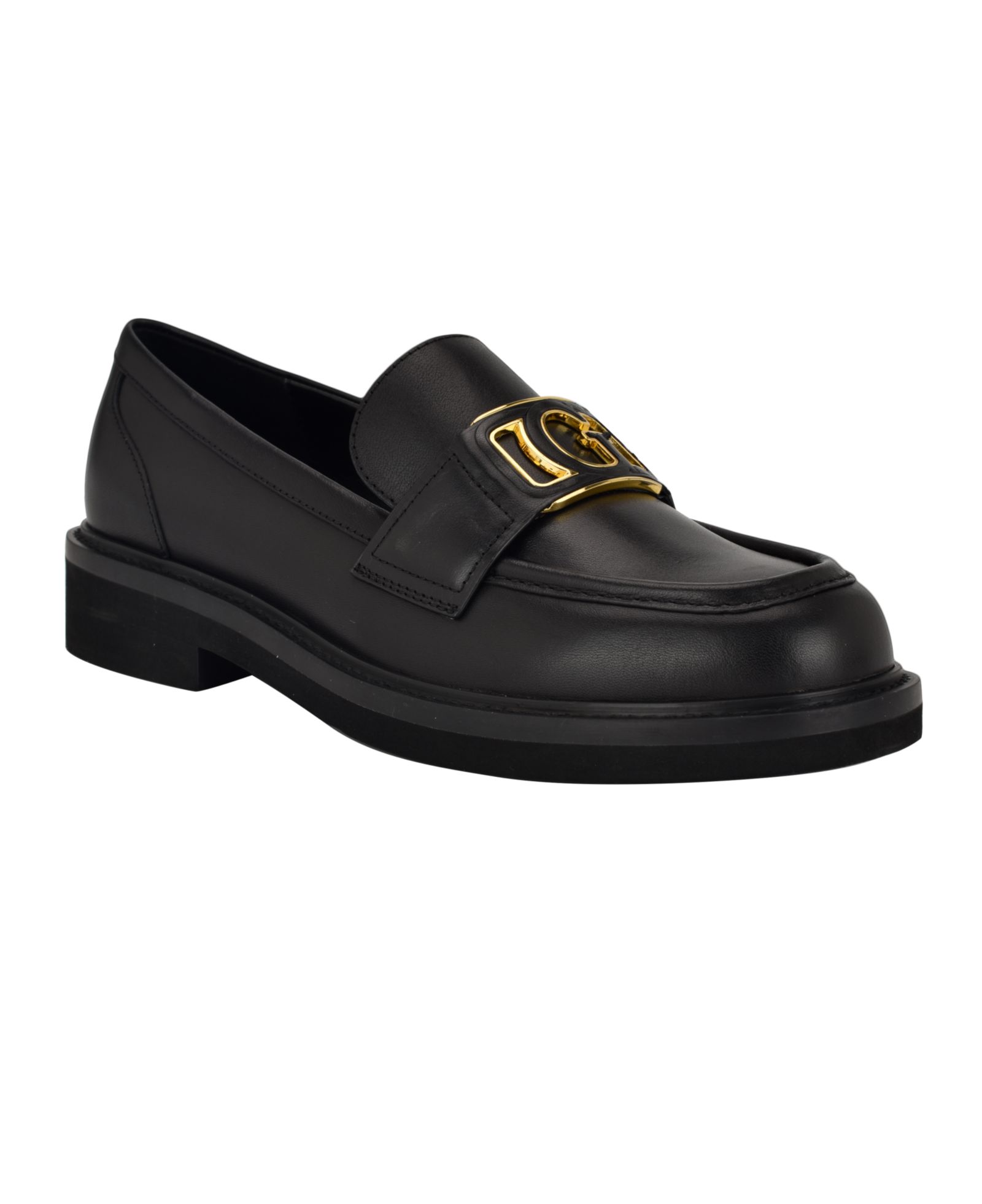 GUESS Women's Shuttle Logo Hardware Round Toe Loafers