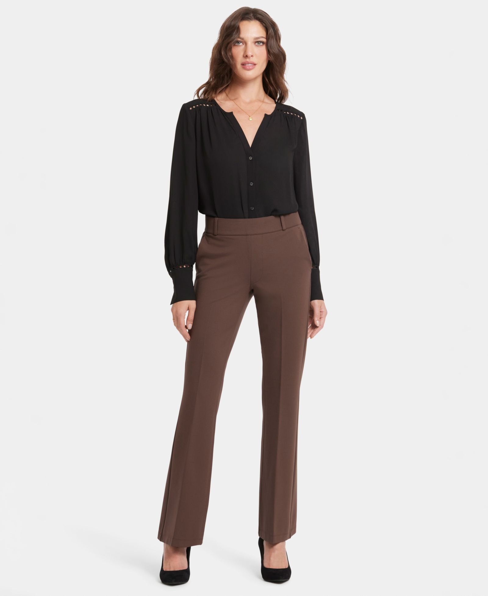 NYDJ Women's Pull On Flared Pants