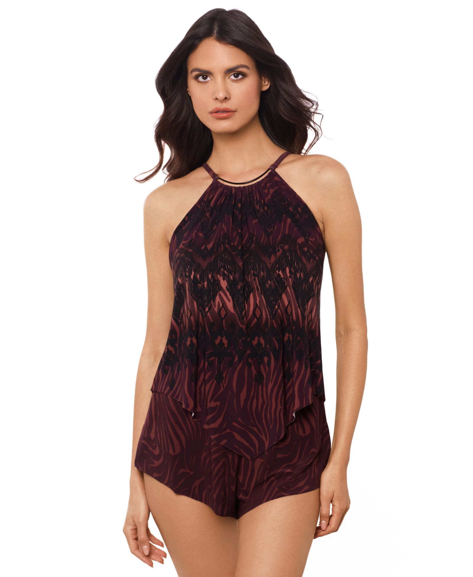Magicsuit Женский Romper High-Neck One-Piece Swimsuit