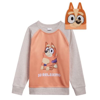 Свитшот и шапка из хлопкового газа Bluey для малышей