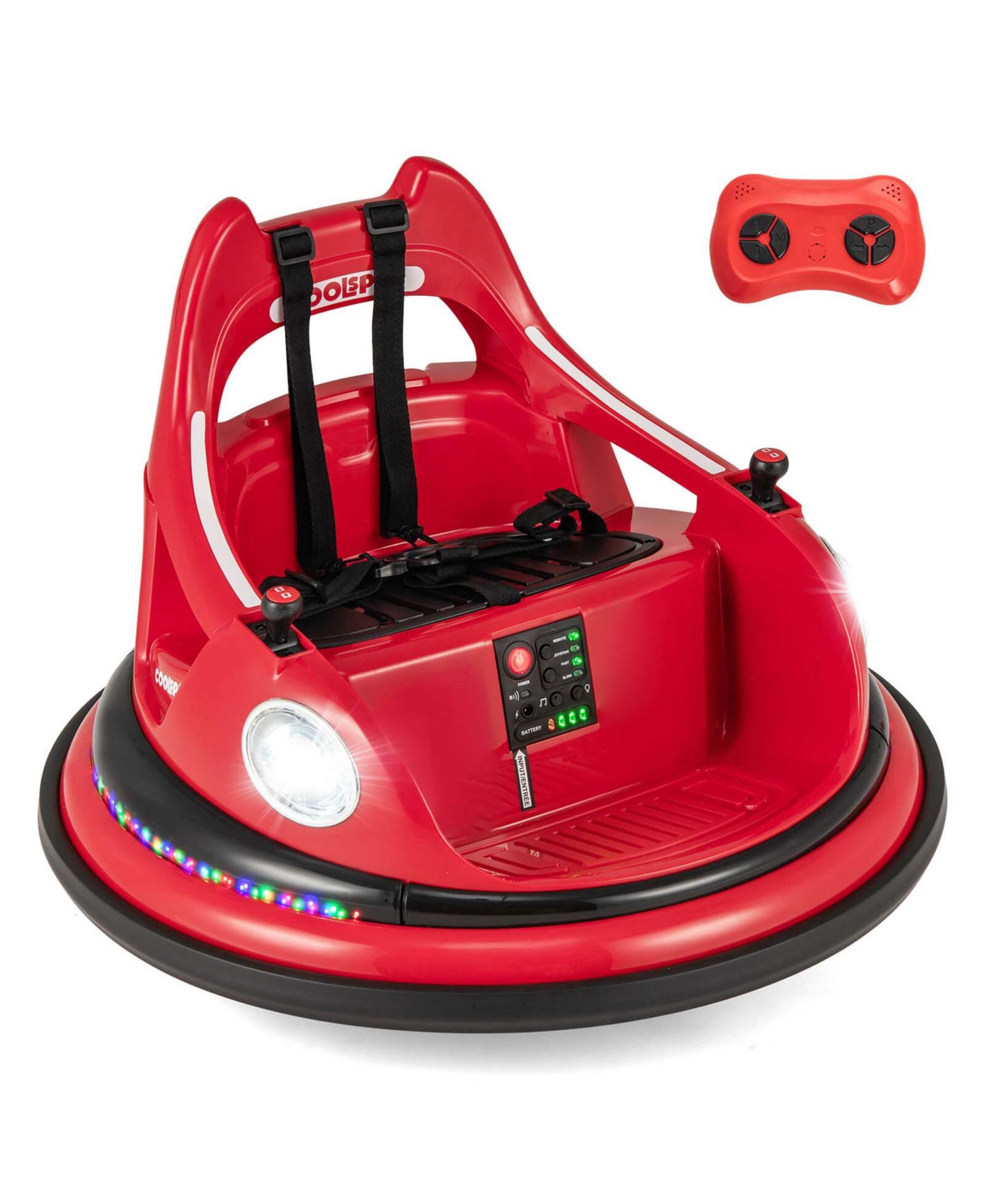 Детская электрическая машина Costway 12V Bumper Car с пультом управления