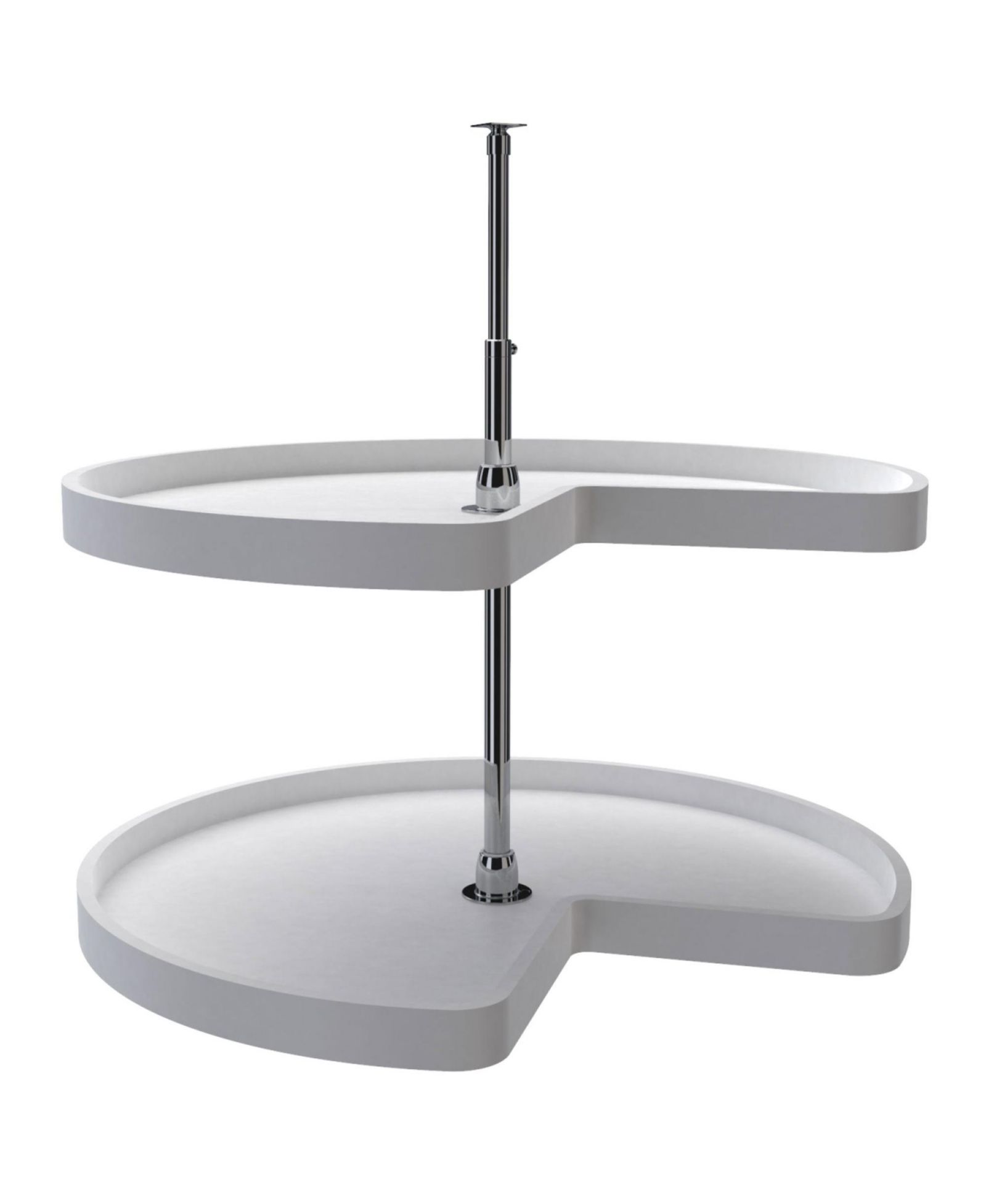 Rev-A-Shelf 32'' Kidney-Shaped Lazy Susan Corner Wall Cabinet Two-Shelf, 6472-32-11-52