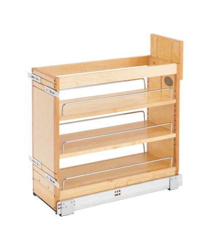Rev-A-Shelf 8" Door/ Drawer Base Cabinet Organizer Soft-close, 448-BDDSC-8C