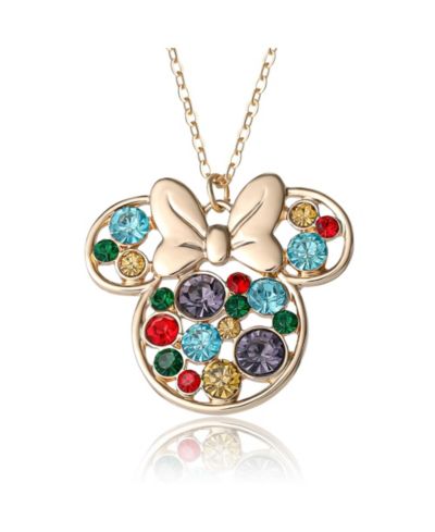 Disney Minnie Mouse Ожерелье с камнями Fashion Stone Necklace